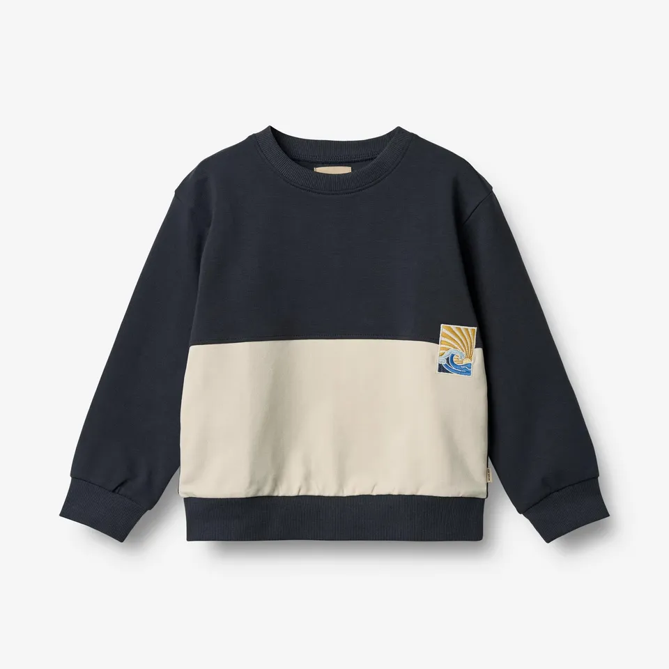 wheat-steff-sweatshirt-navy-bio-baumwolle-jungen image 1