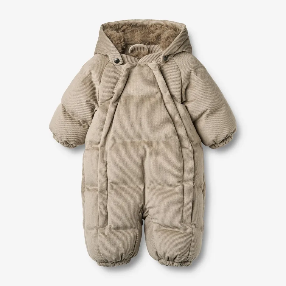 wheat-nallo-puffer-babyanzug-grey-stone-cord-schneeanzug image 1