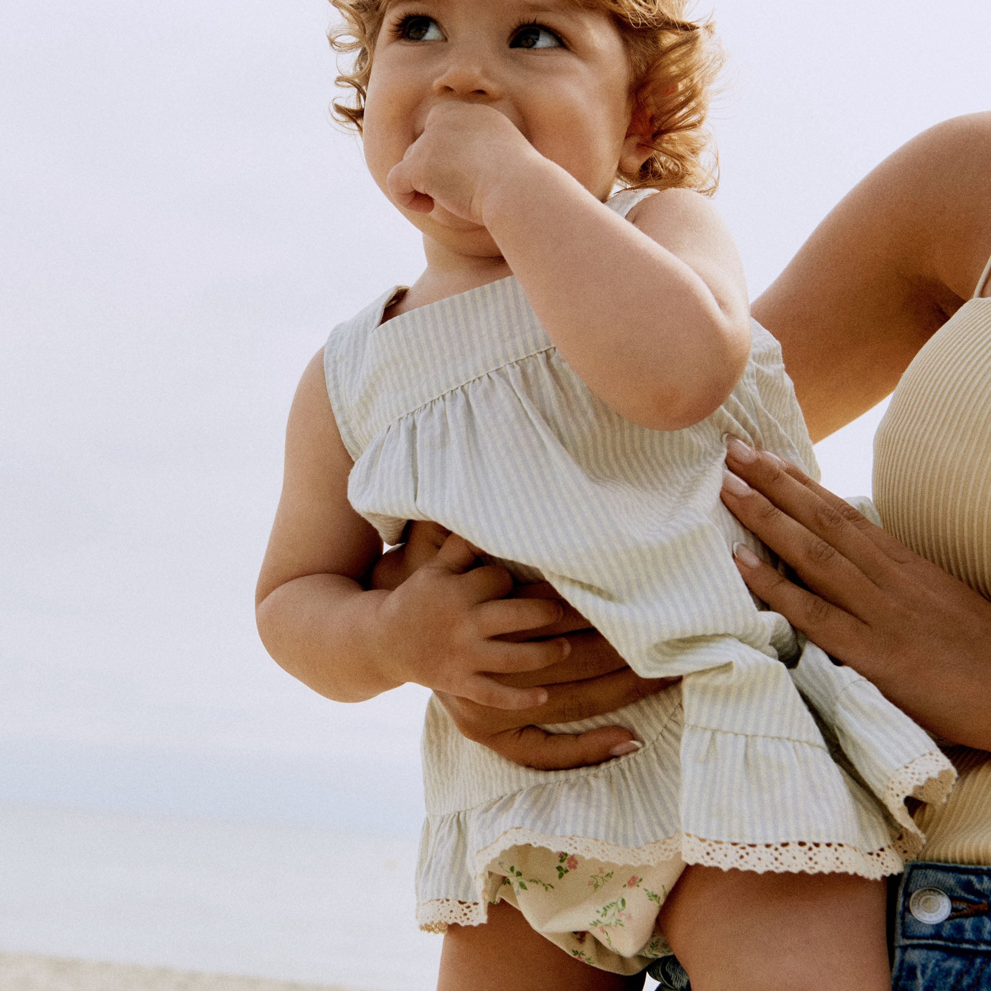 wheat-silla-bloomers-windelhose-ivory-checked-flowers-bio-baumwolle image 2