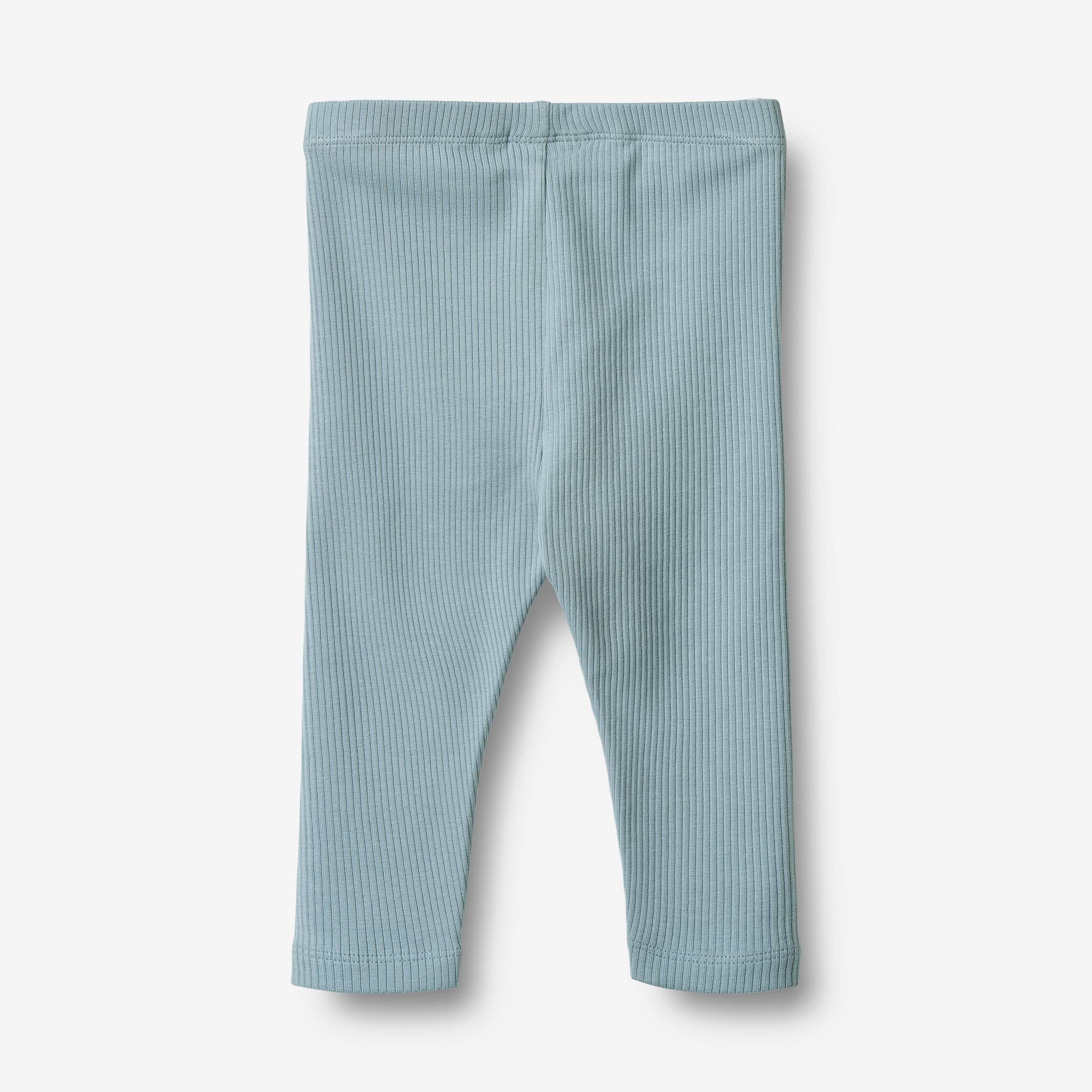 wheat-jules-leggings-calm-blue-bio-baumwolle-ripp image 2