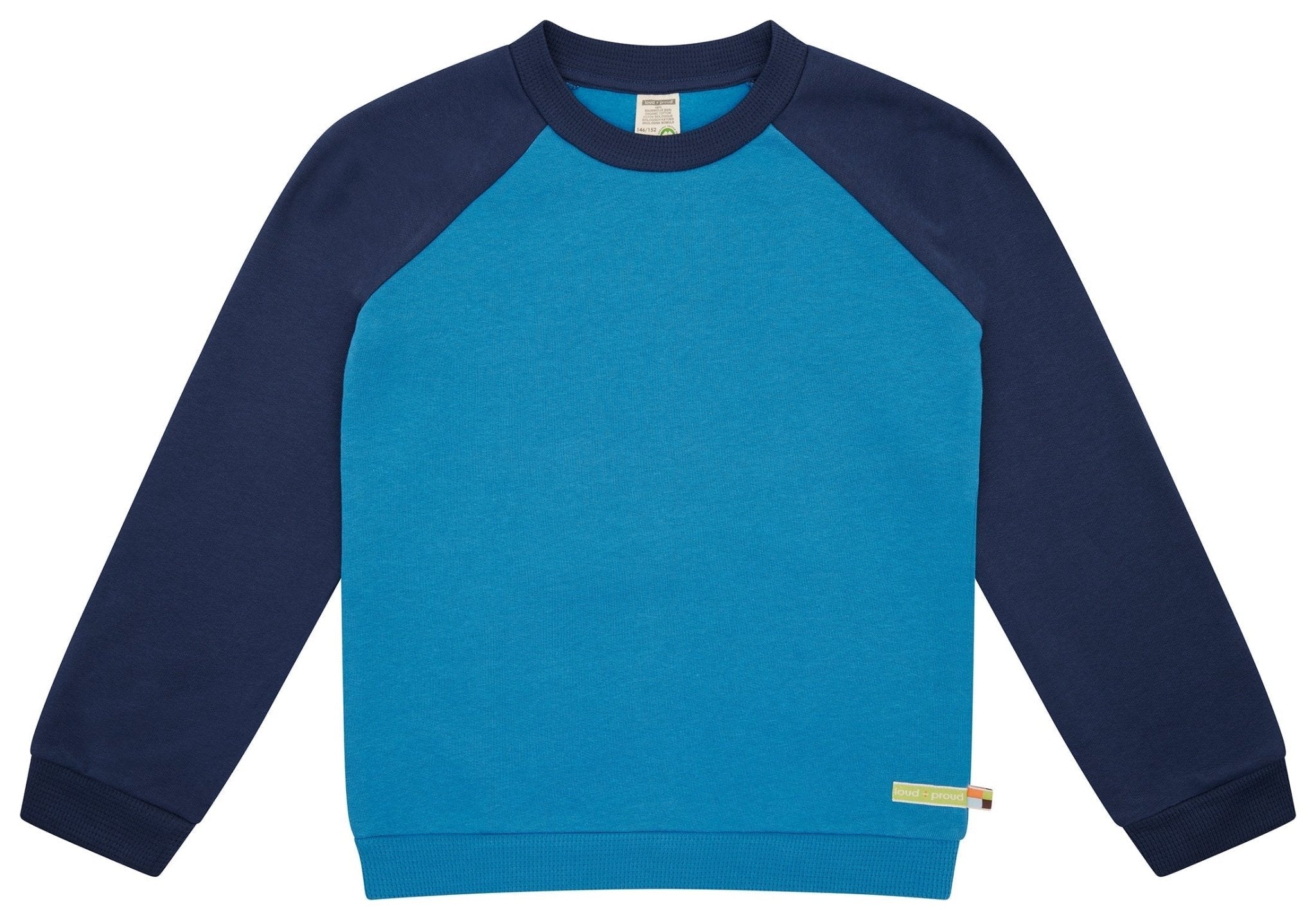 loud-proud-classics-sweatshirt-raglan-rmeln-pullover-azur image 1