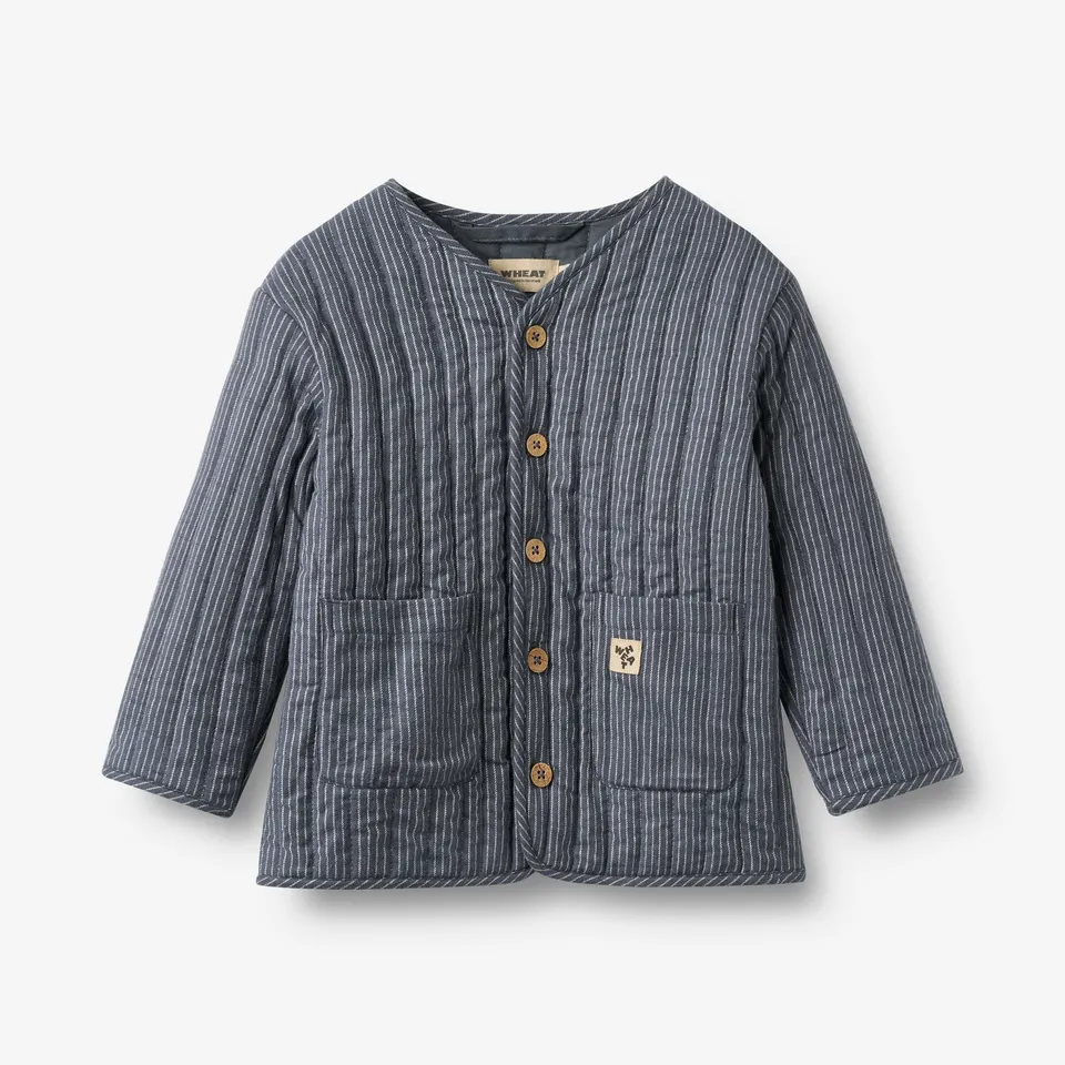 wheat-siggo-steppjacke-greyblue-slub-stripe-bio-baumwolle-2 image 1