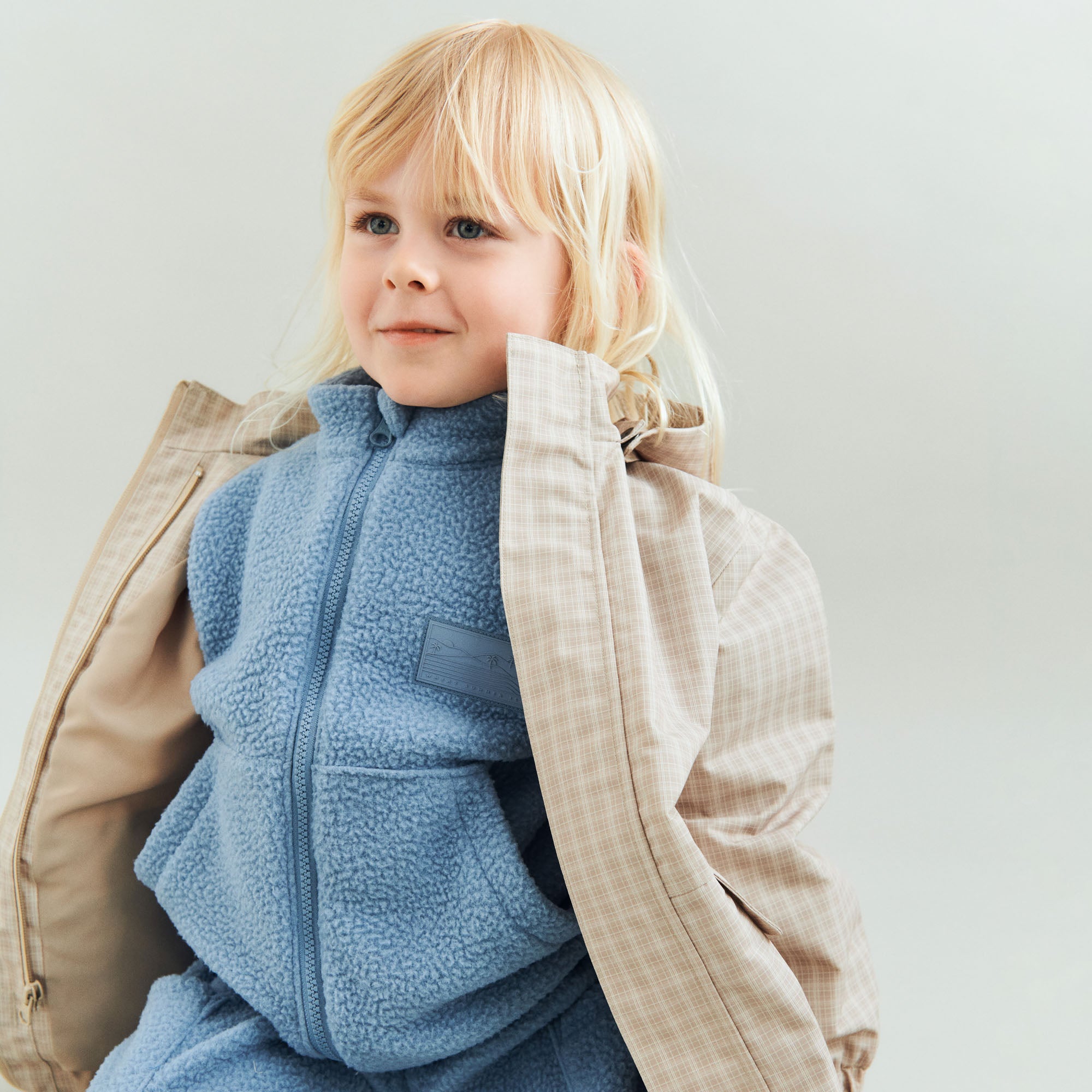 wheat-alke-parka-stone-check-recycling-fr-hlingsjacke-98-152 image 2
