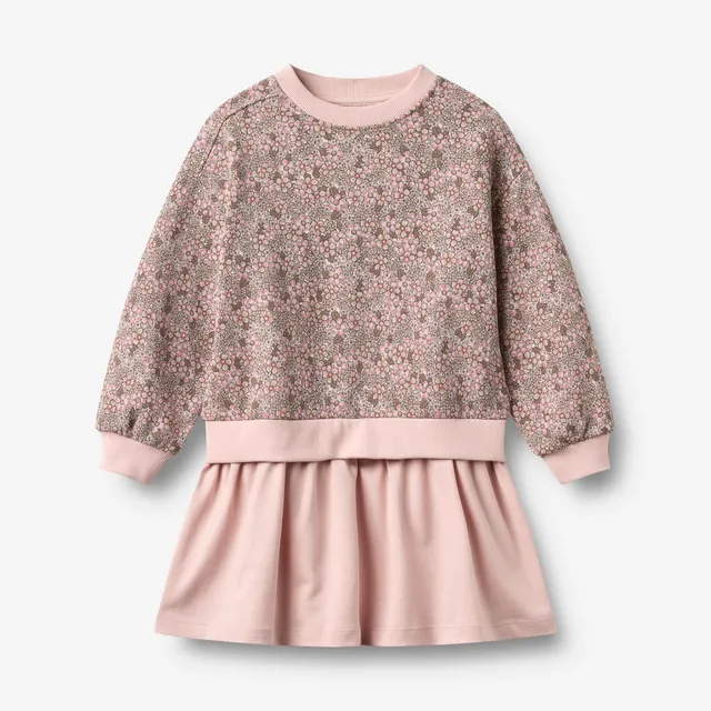 wheat-maggie-sweatkleid-m-dchen-rose-brown-bio image 1