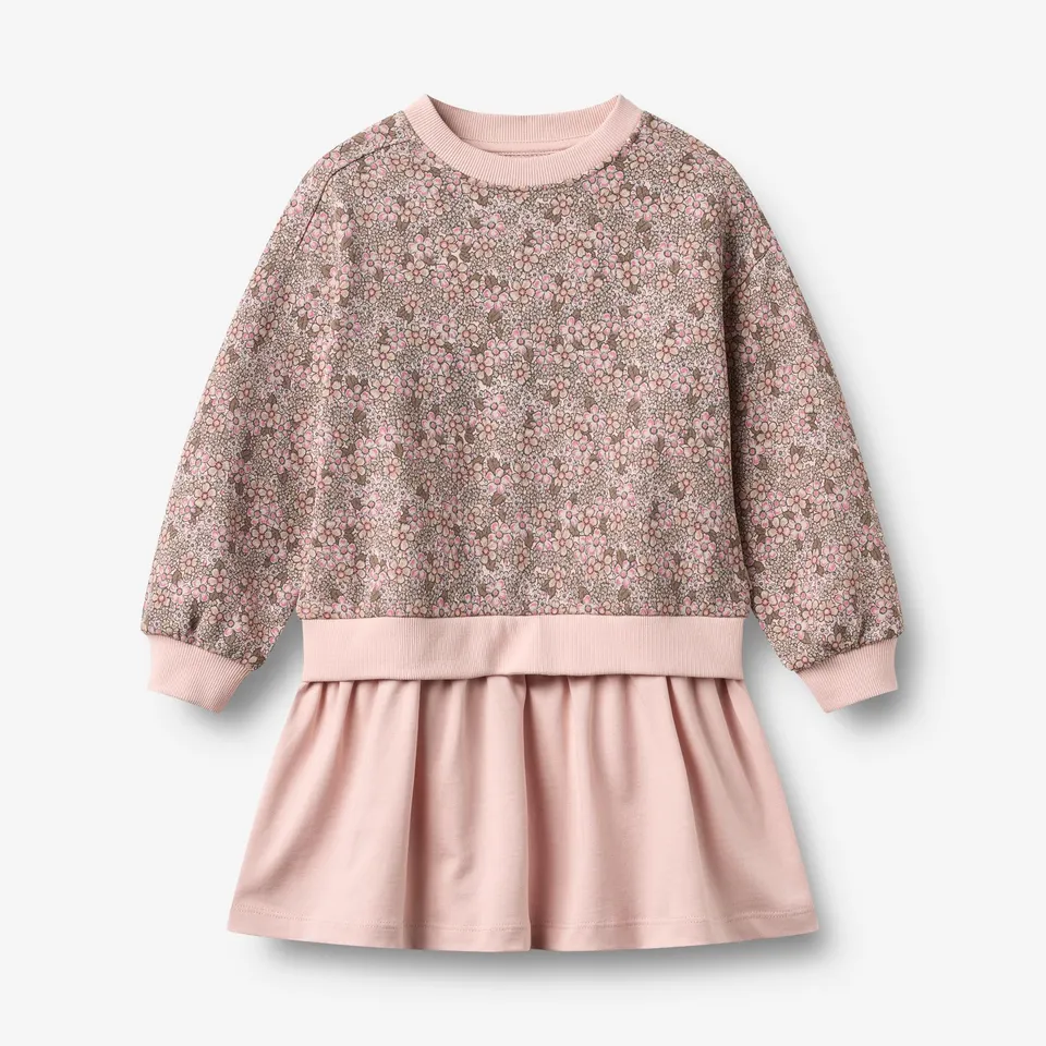 wheat-maggie-sweatkleid-m-dchen-rose-brown-bio image 1