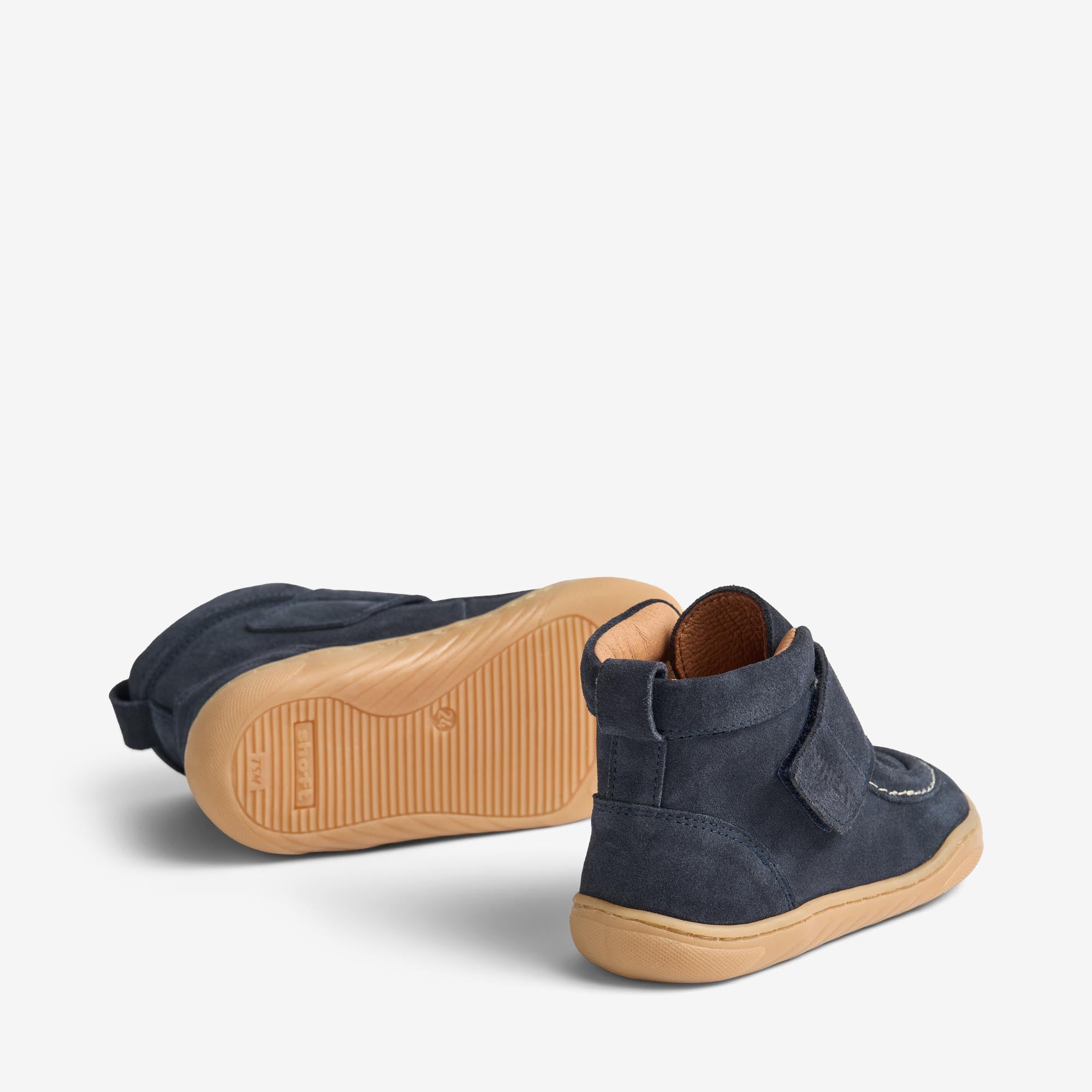 wheat-obi-bootie-kinder-navy-barfu-wildleder image 2