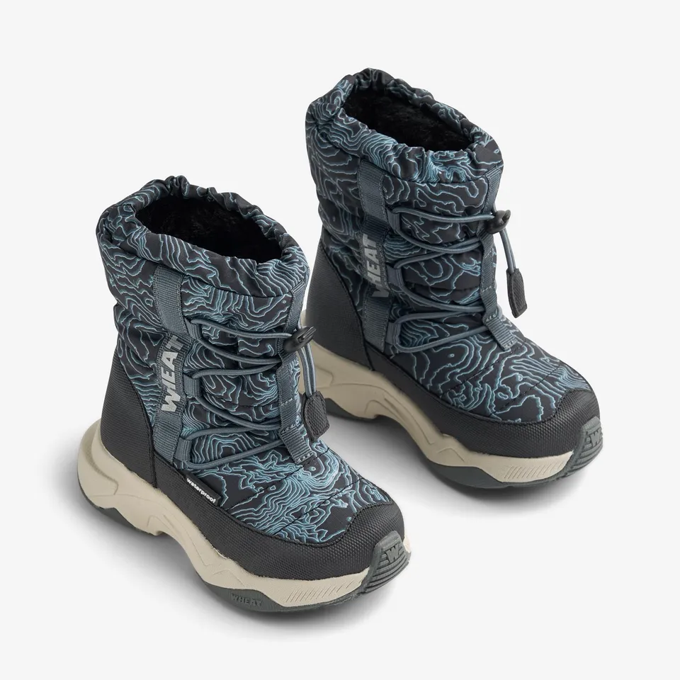 wheat-cosmo-winterboot-elevation-map-kinder-winterstiefel-wasserdicht image 1
