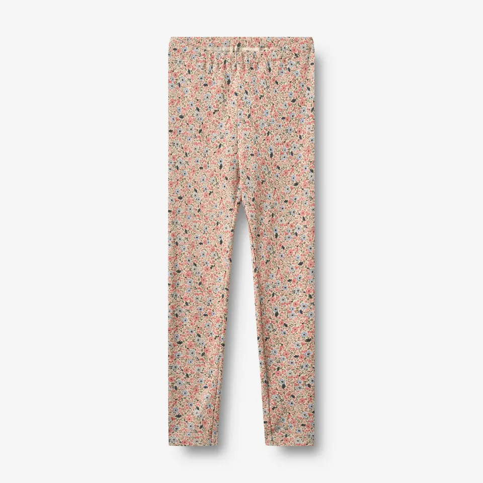 wheat-jules-leggings-kinder-grey-cloud-flowers-bio-baumwolle image 1