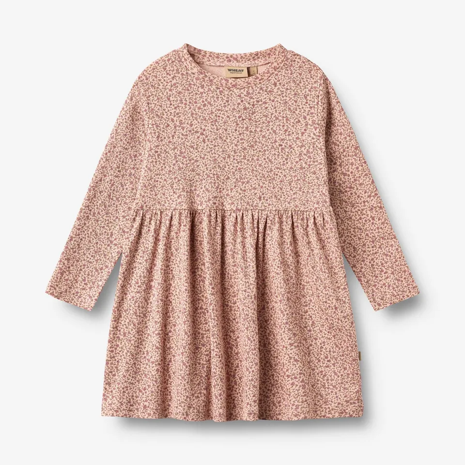 wheat-sessa-jerseykleid-dime-rose-langarm-bio-baumwolle image 1