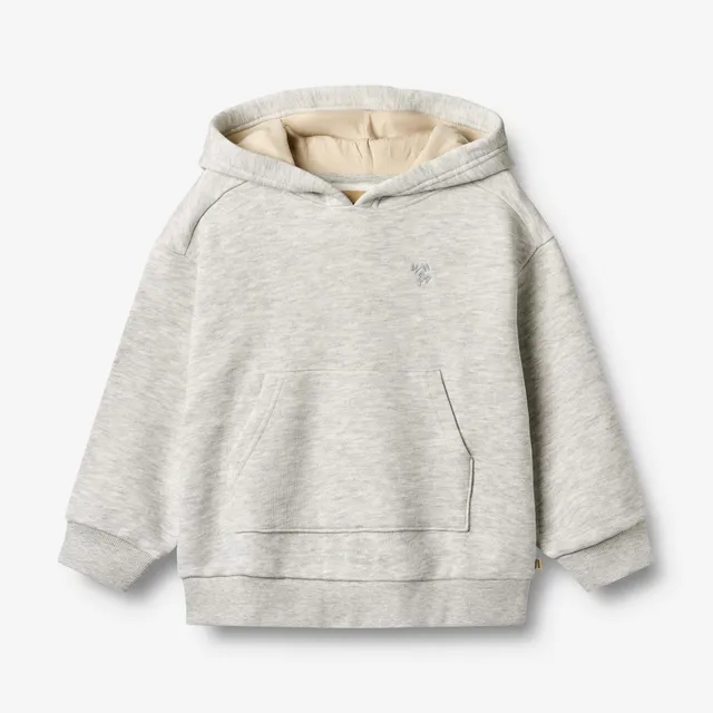 wheat-francis-hoodie-light-melange-grey-bio-baumwolle image 1