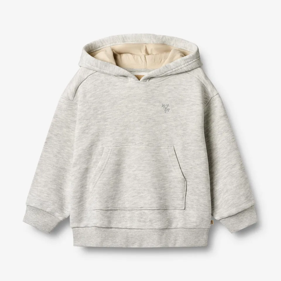 wheat-francis-hoodie-light-melange-grey-bio-baumwolle image 1