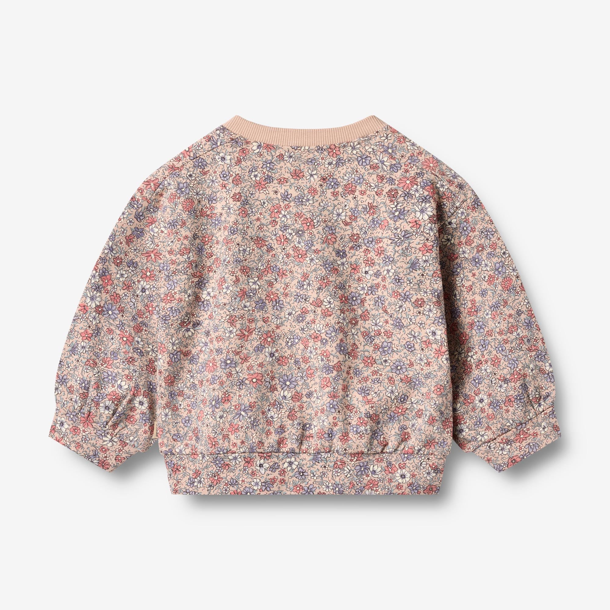 wheat-lia-sweatshirt-rose-dust-flowers-baby-pullover-bio image 2