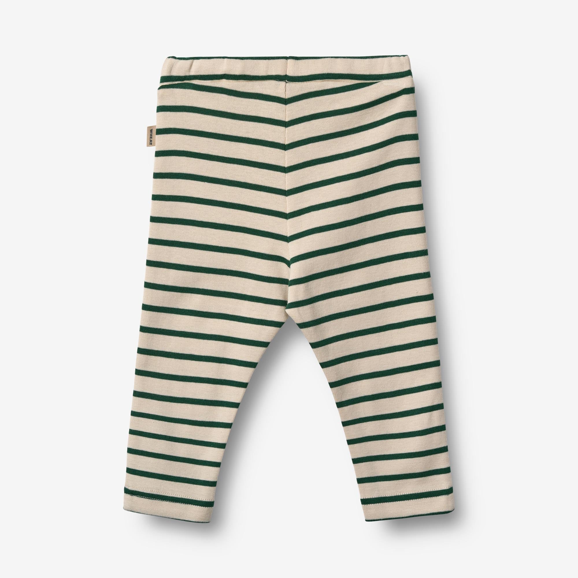 wheat-manfred-jersey-hose-green-stripe-bio-baumwolle image 2
