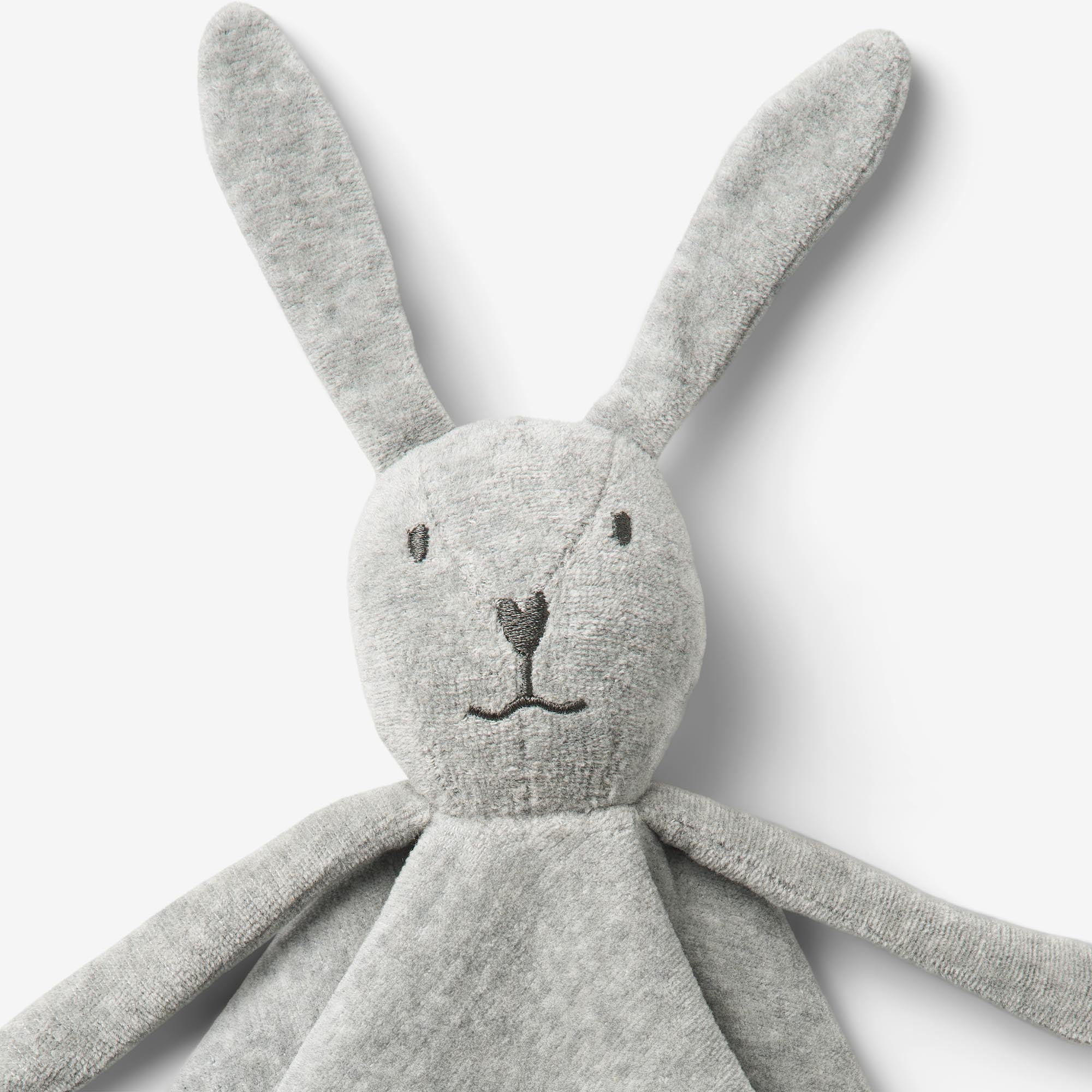 wheat-bunny-schmusetuch-melange-grey-bio-baumwolle image 2