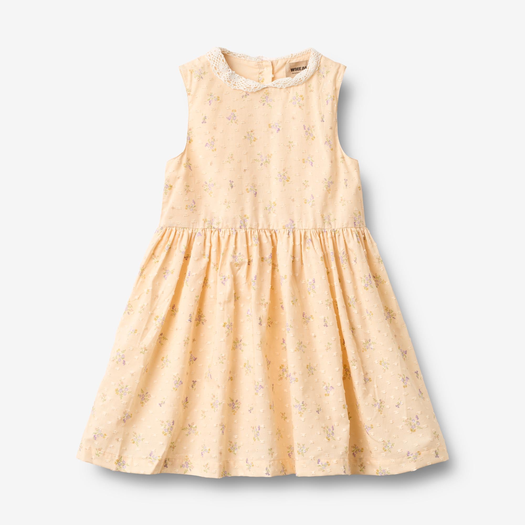 wheat-elma-kleid-apricot-blumen-bio-baumwolle-gr-122 image 1