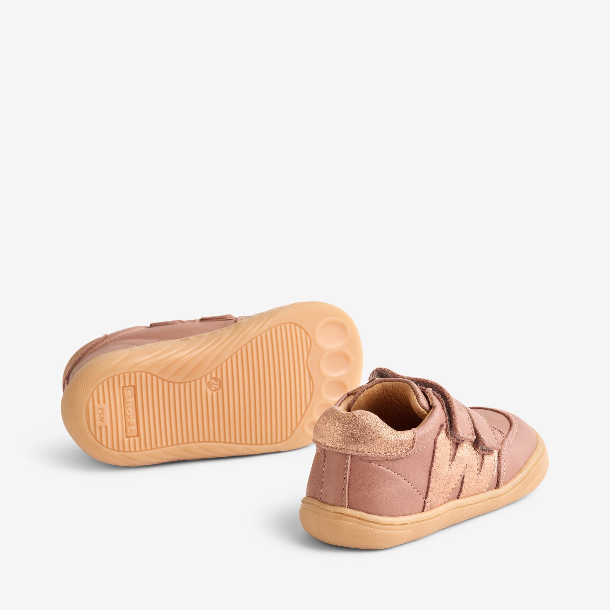 wheat-barres-sneaker-rose-leder-barfu-schuh-klett image 3