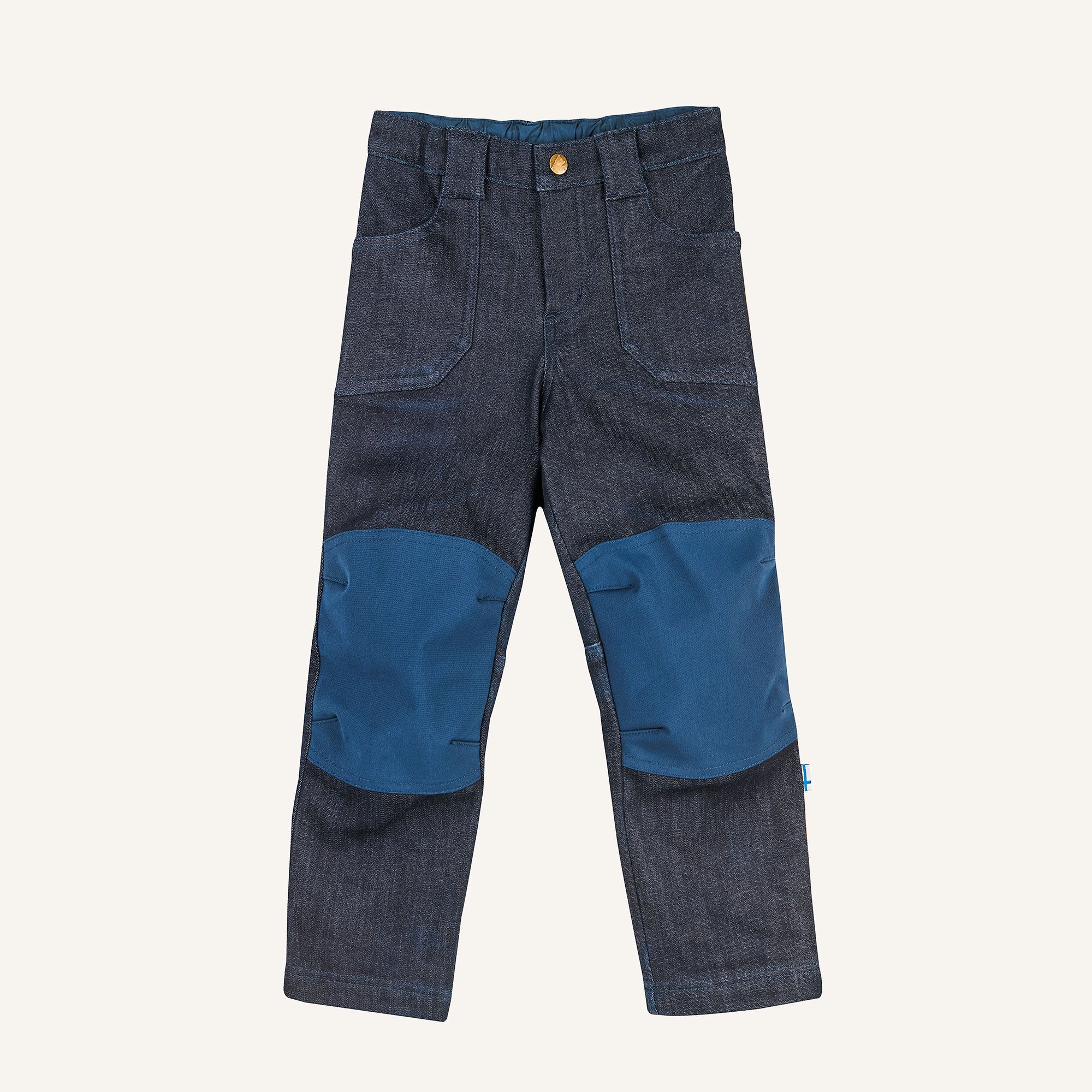 finkid-husky-kalle-thermo-denim-winterhose-denim-fleece image 1