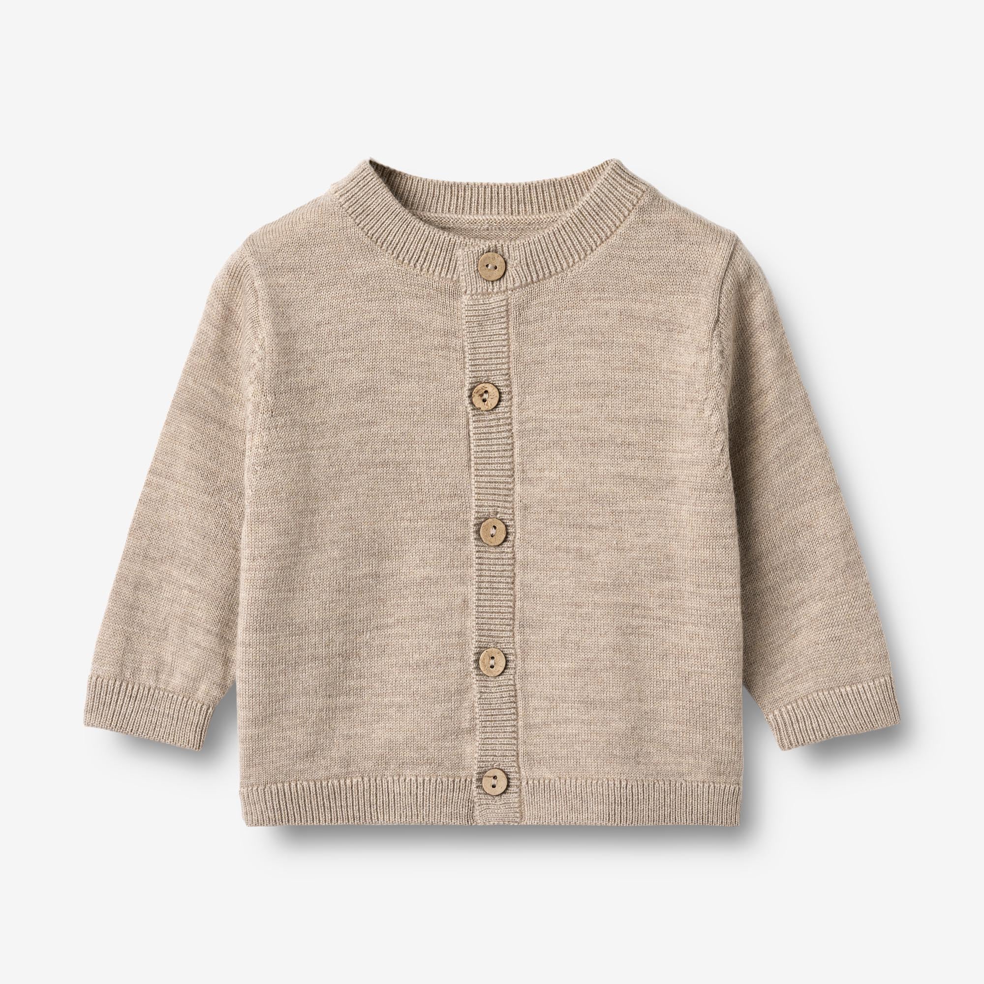 wheat-knit-cardigan-nico-strickjacke-warm-sand-melange-merino image 1