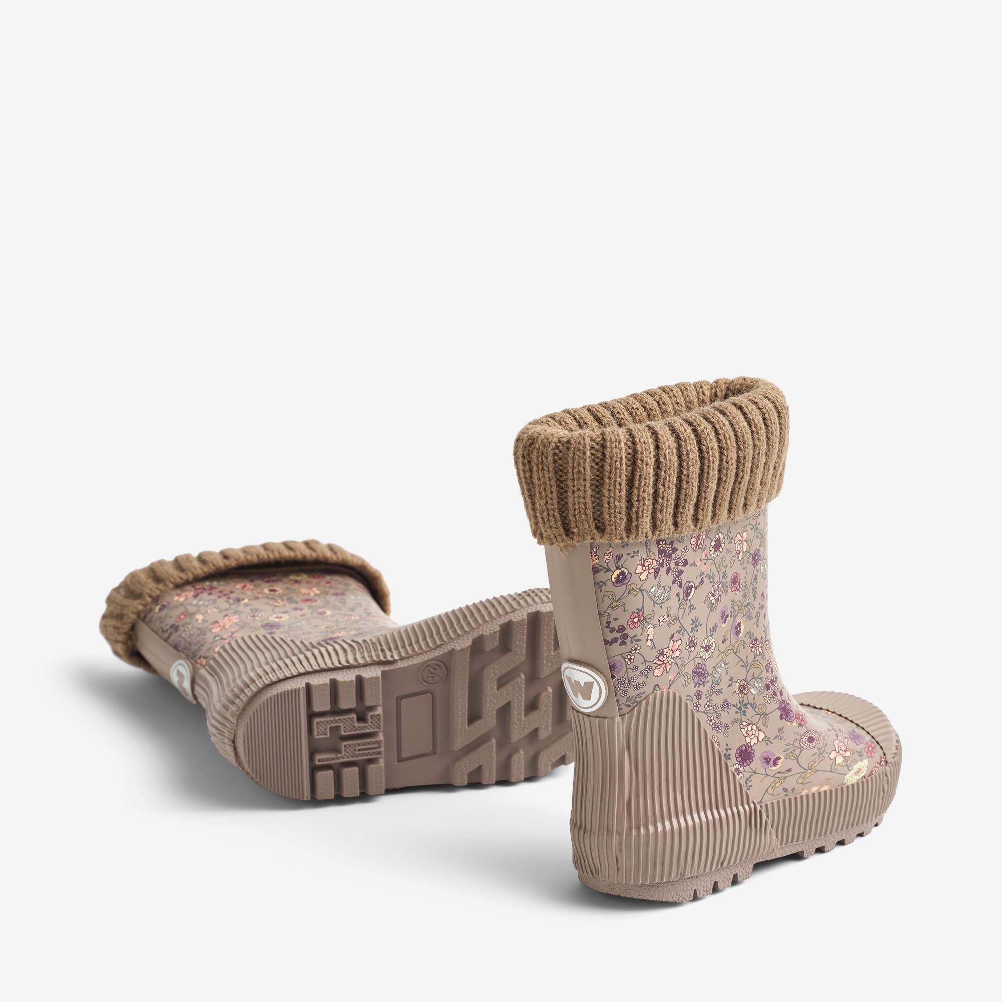 wheat-thermo-wader-gummistiefel-portabella-flowers-warm image 2