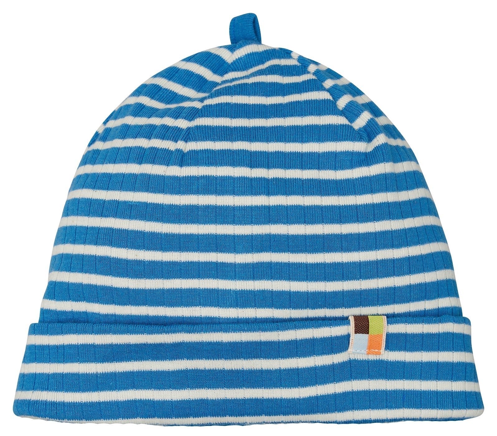 loud-proud-classics-beanie-gestreift-azur-86-92-rippe image 2