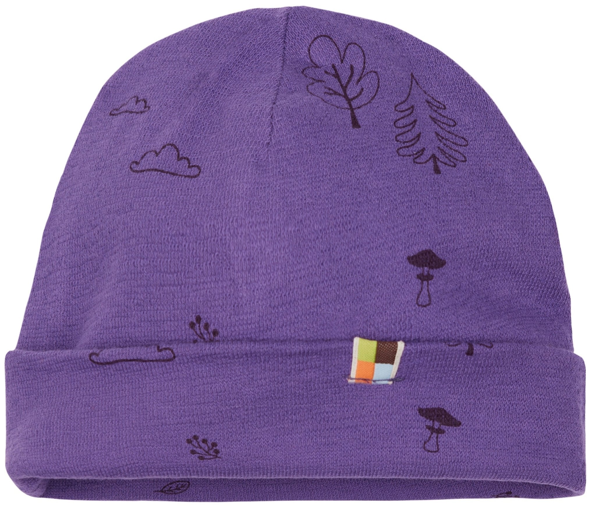 loud-proud-classics-beanie-strukturstrick-silver-wald-druck image 6