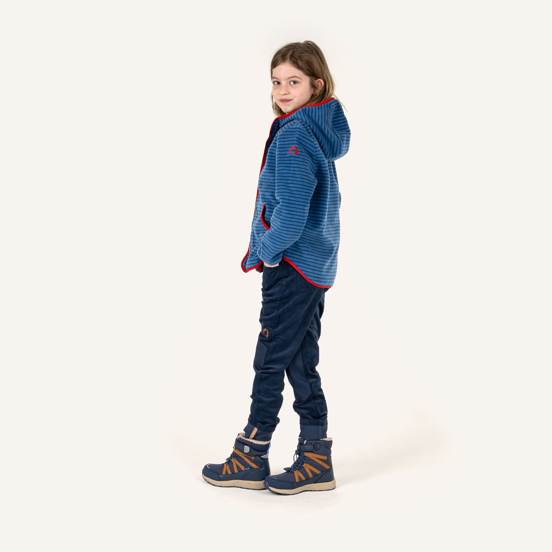 finkid-husky-lempi-sport-fleecejacke-deep-water-lava-110-120-zip-in image 6
