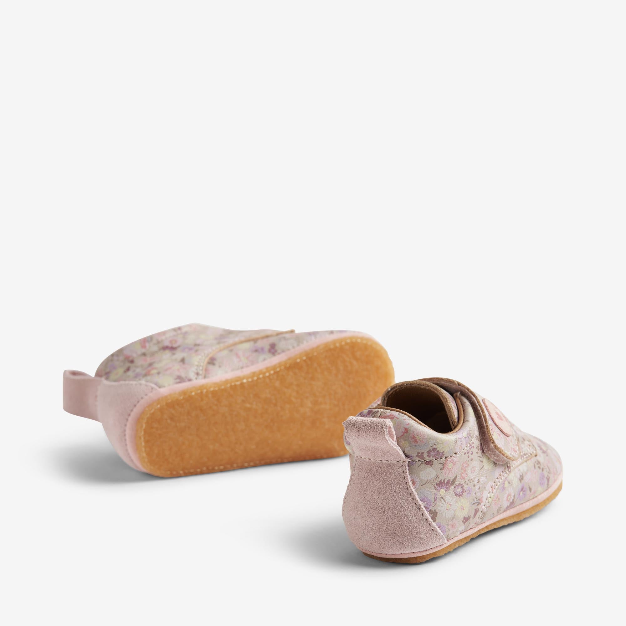 wheat-dakota-hausschuhe-clam-multi-flowers-leder image 2