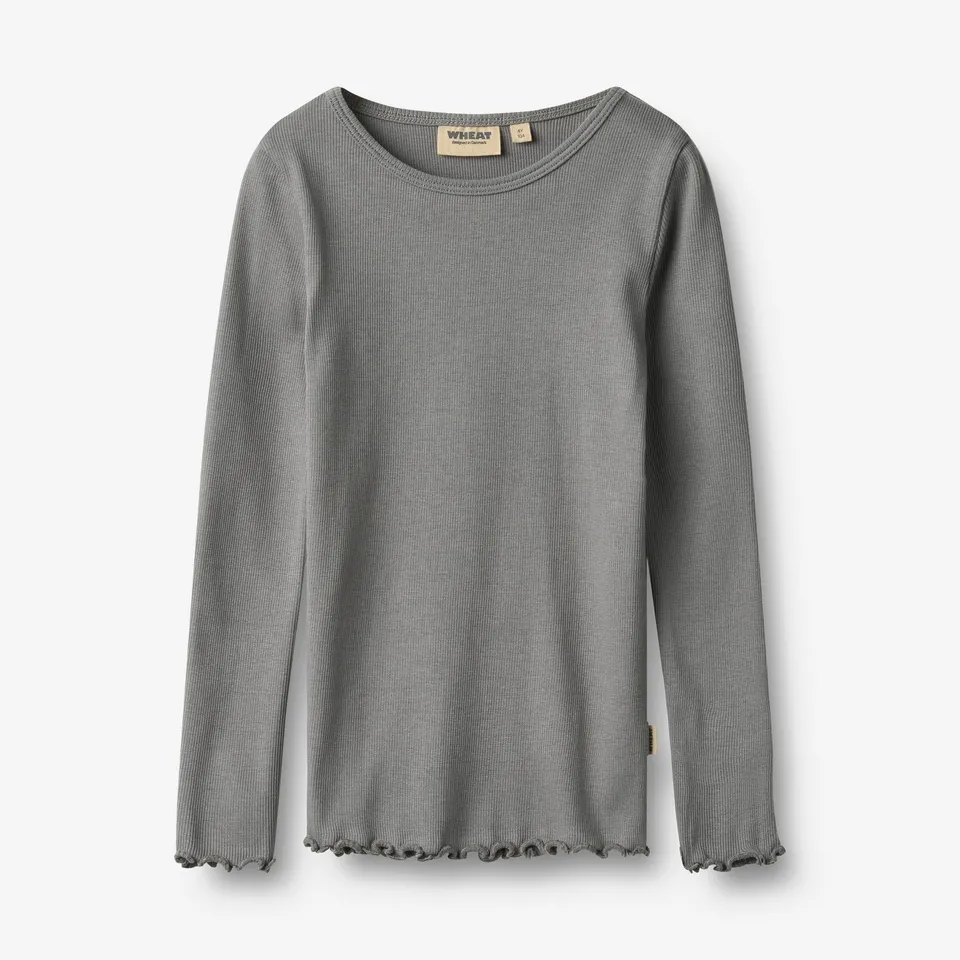 wheat-ida-langarmshirt-flint-m-dchen-shirt-bio image 1