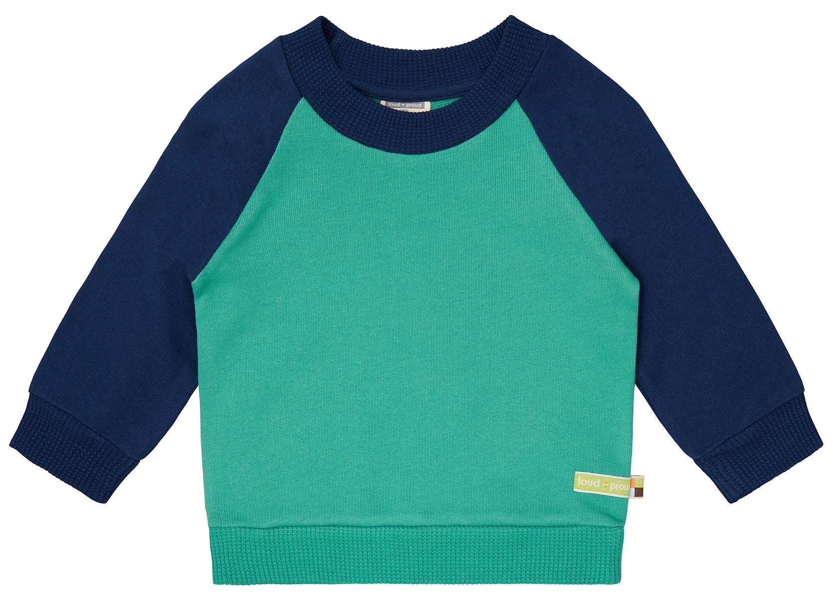 loud-proud-classics-sweatshirt-mit-raglan-rmeln-azur-pullover-86-92 image 5