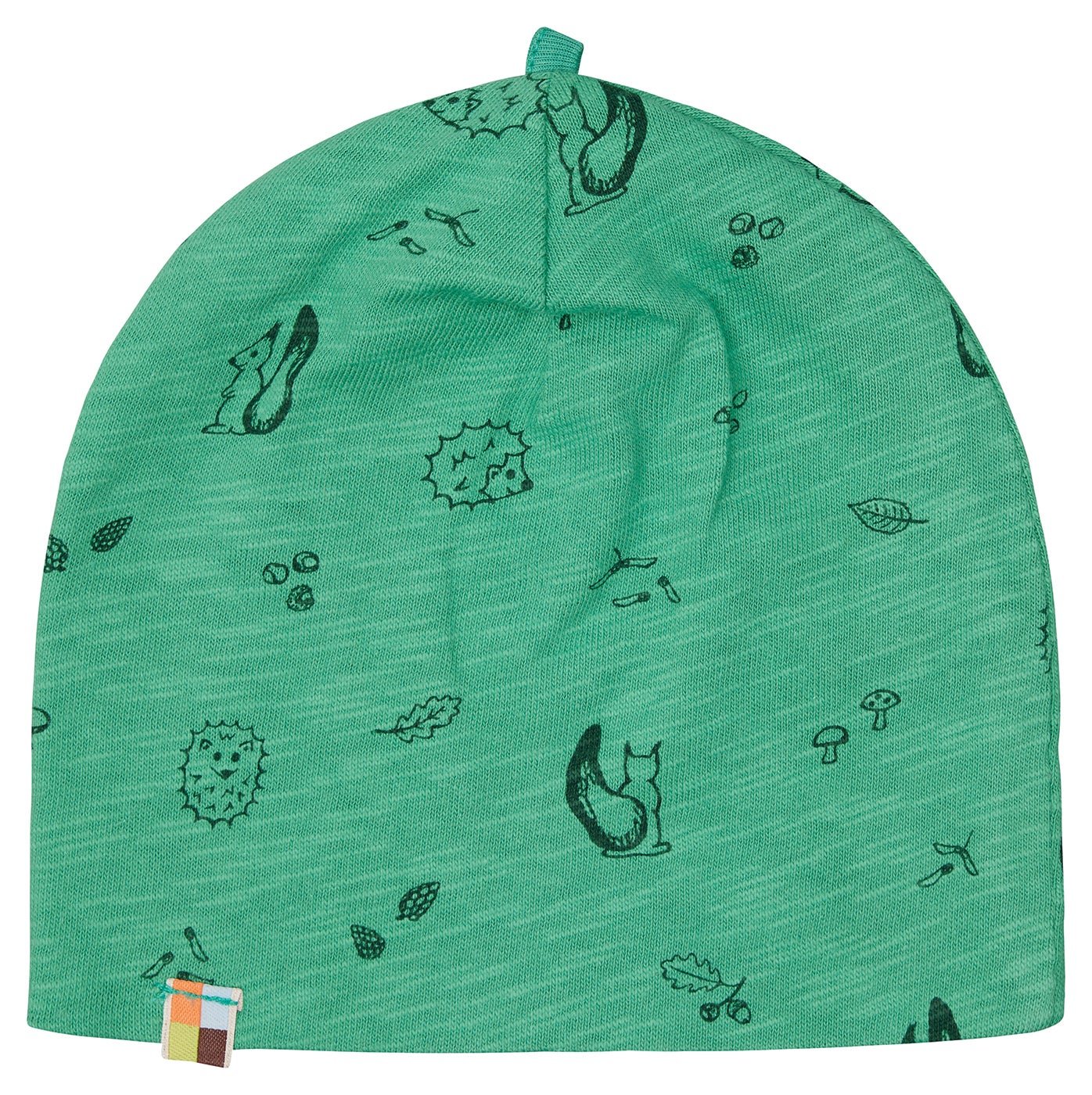 loud-proud-classics-beanie-m-tze-azur-62-68-wald-druck image 7