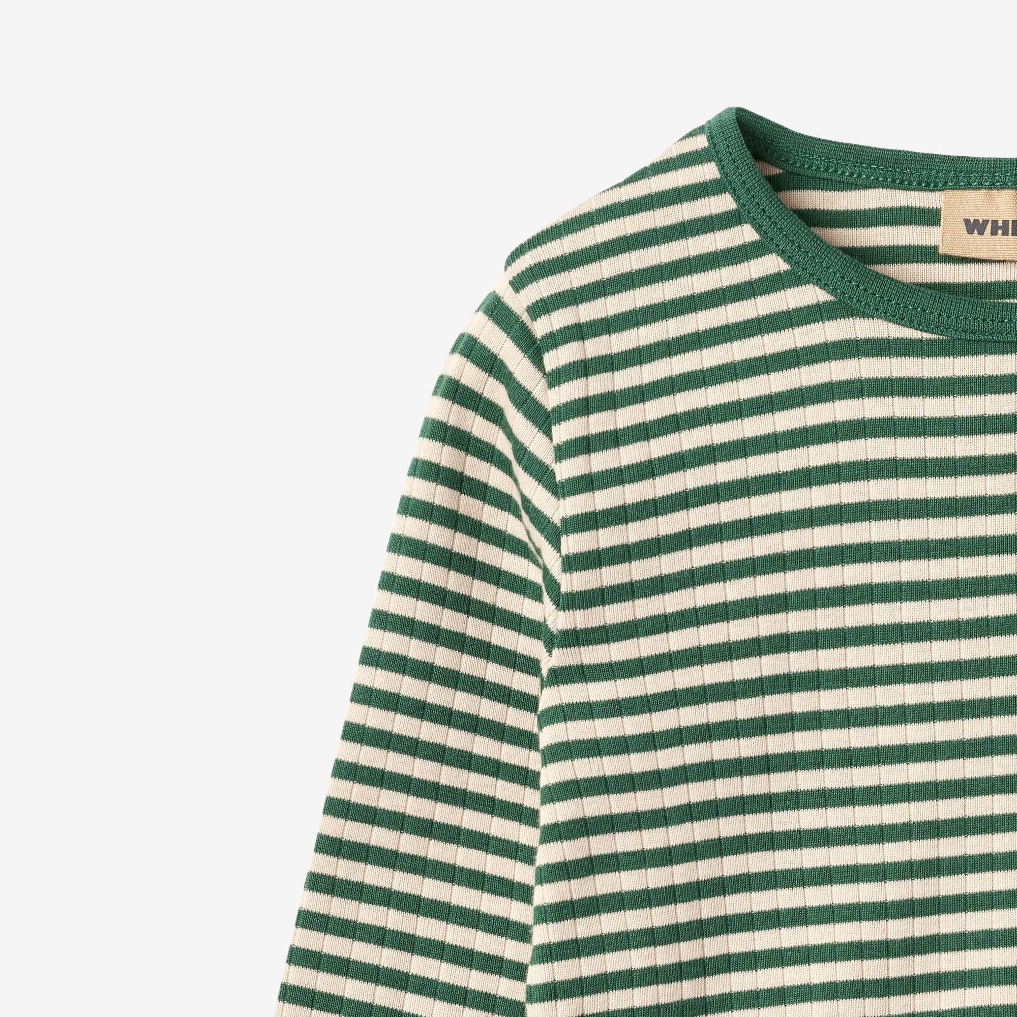 wheat-stig-t-shirt-langarm-bio-baumwolle-green-stripe image 3