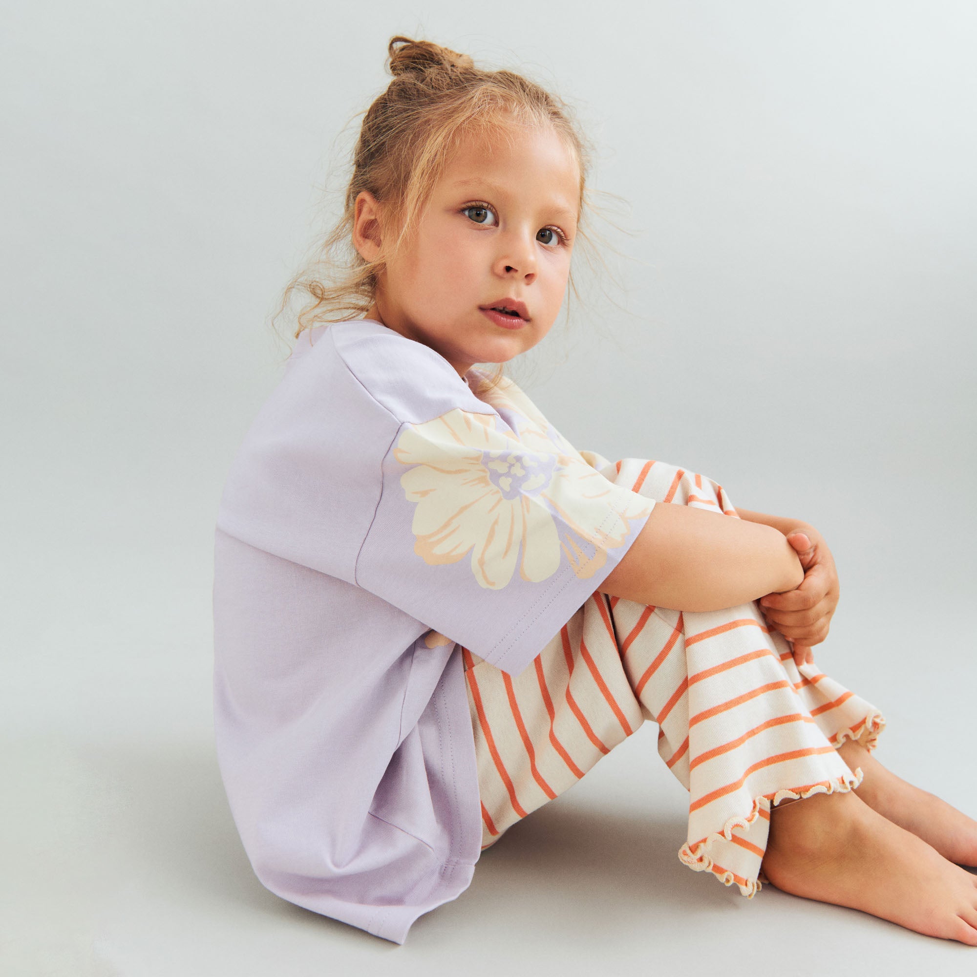 wheat-jersey-pants-ela-hose-orange-stripe-bio-baumwolle image 2