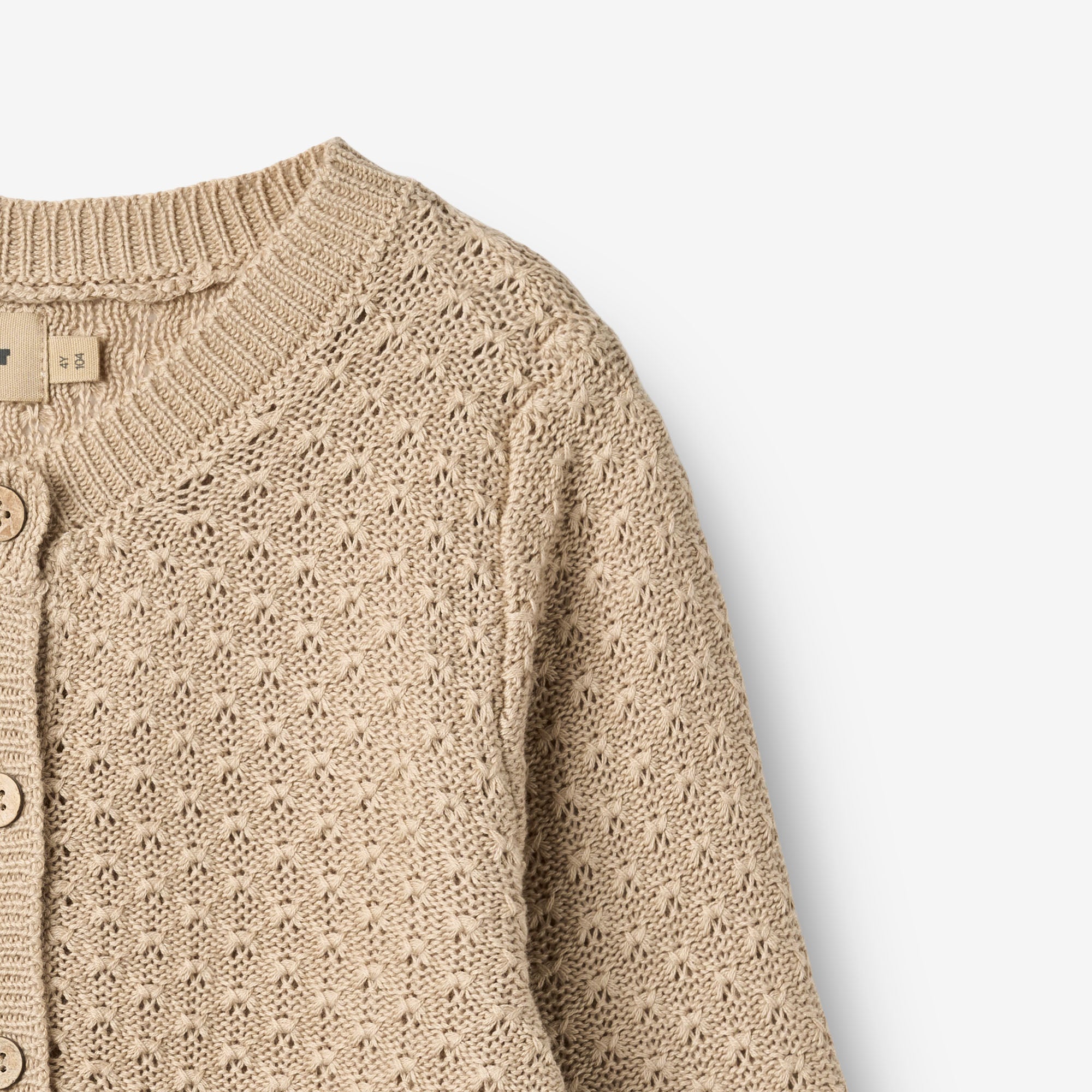 wheat-magnella-strickjacke-warm-sand-bio-baumwolle-m-dchen image 3