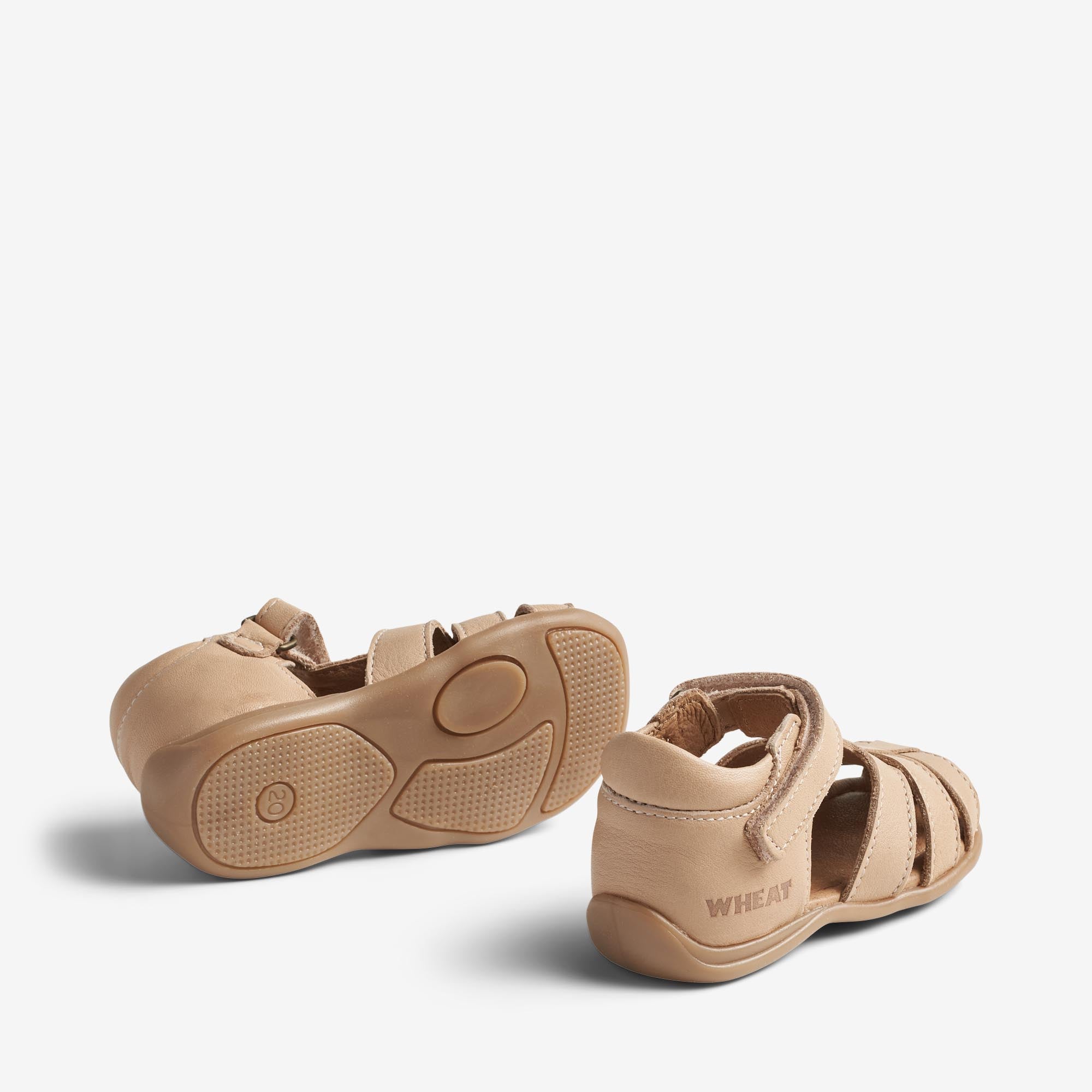 wheat-robbie-sandale-beige-rose-leder-klett image 3