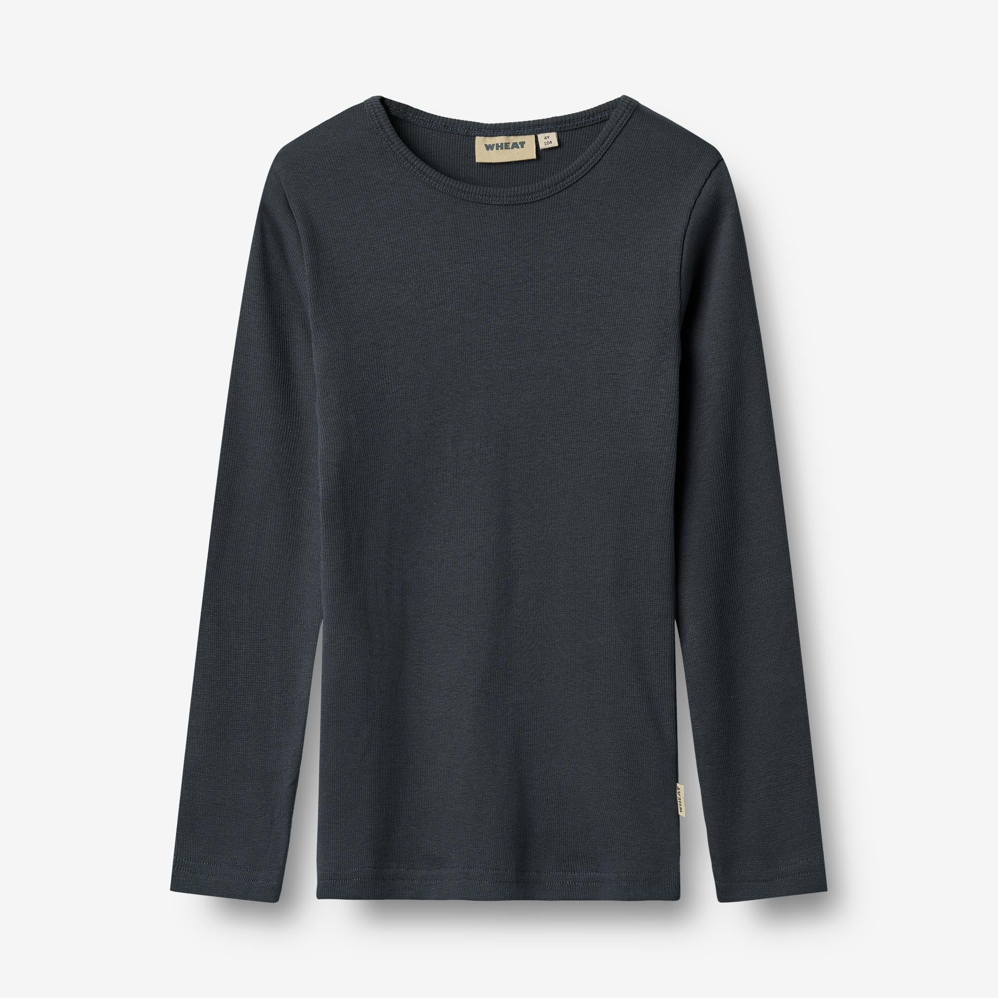 wheat-stig-kinder-langarmshirt-navy-bio-baumwolle image 1