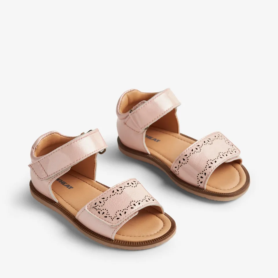 wheat-molli-sandale-rose-ballet-leder-klett image 1