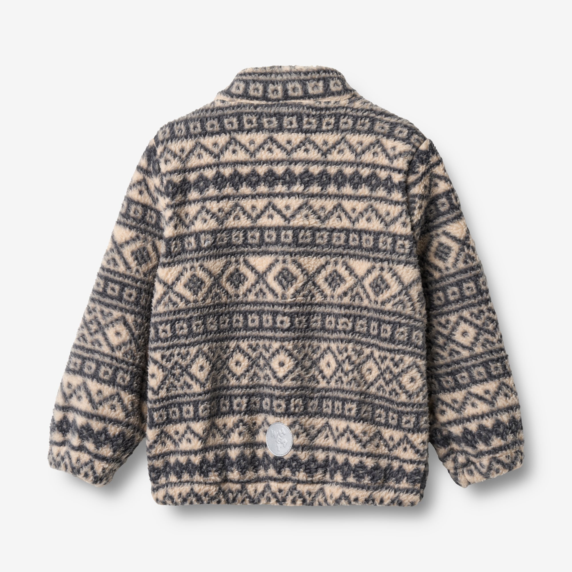 wheat-outerwear-fleecejacke-helge-warm-sand-jacquard-recycelt image 2