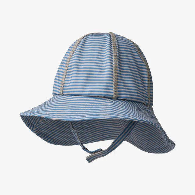 wheat-bora-uv-sun-hat-sonnenhut-blue-swim-stripe-baby image 1