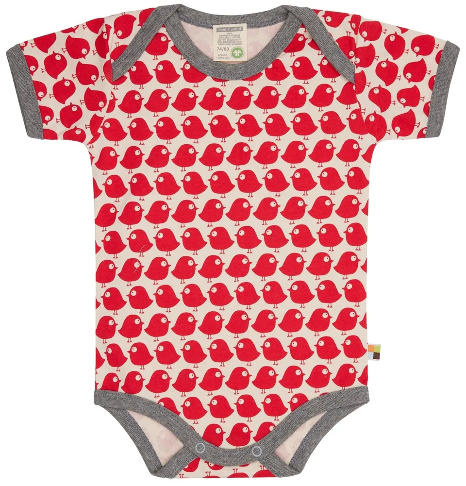 loud-proud-classics-body-kurzarm-babybody-tomato-v-gel image 1