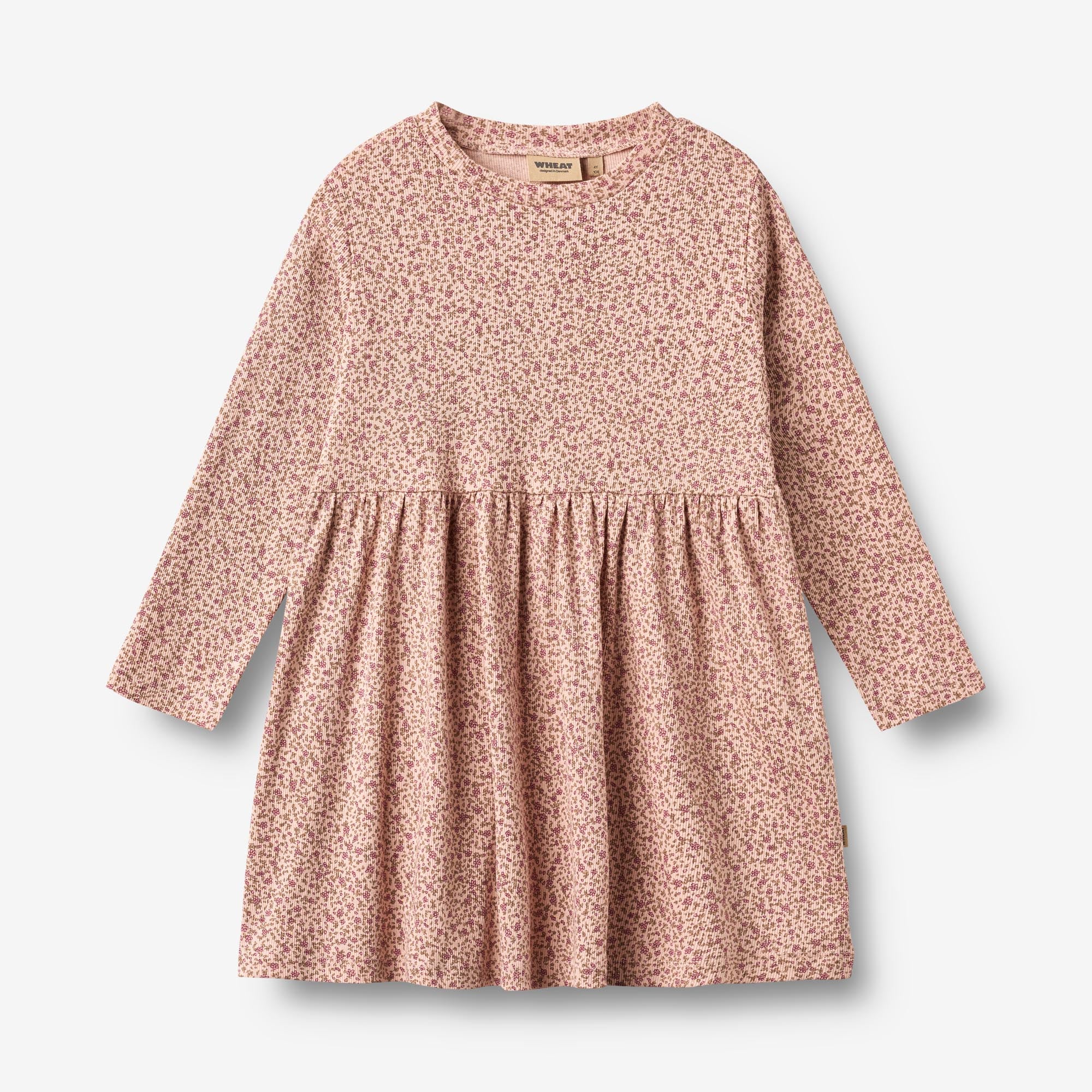 wheat-sessa-jerseykleid-dime-rose-langarm-bio-baumwolle image 1