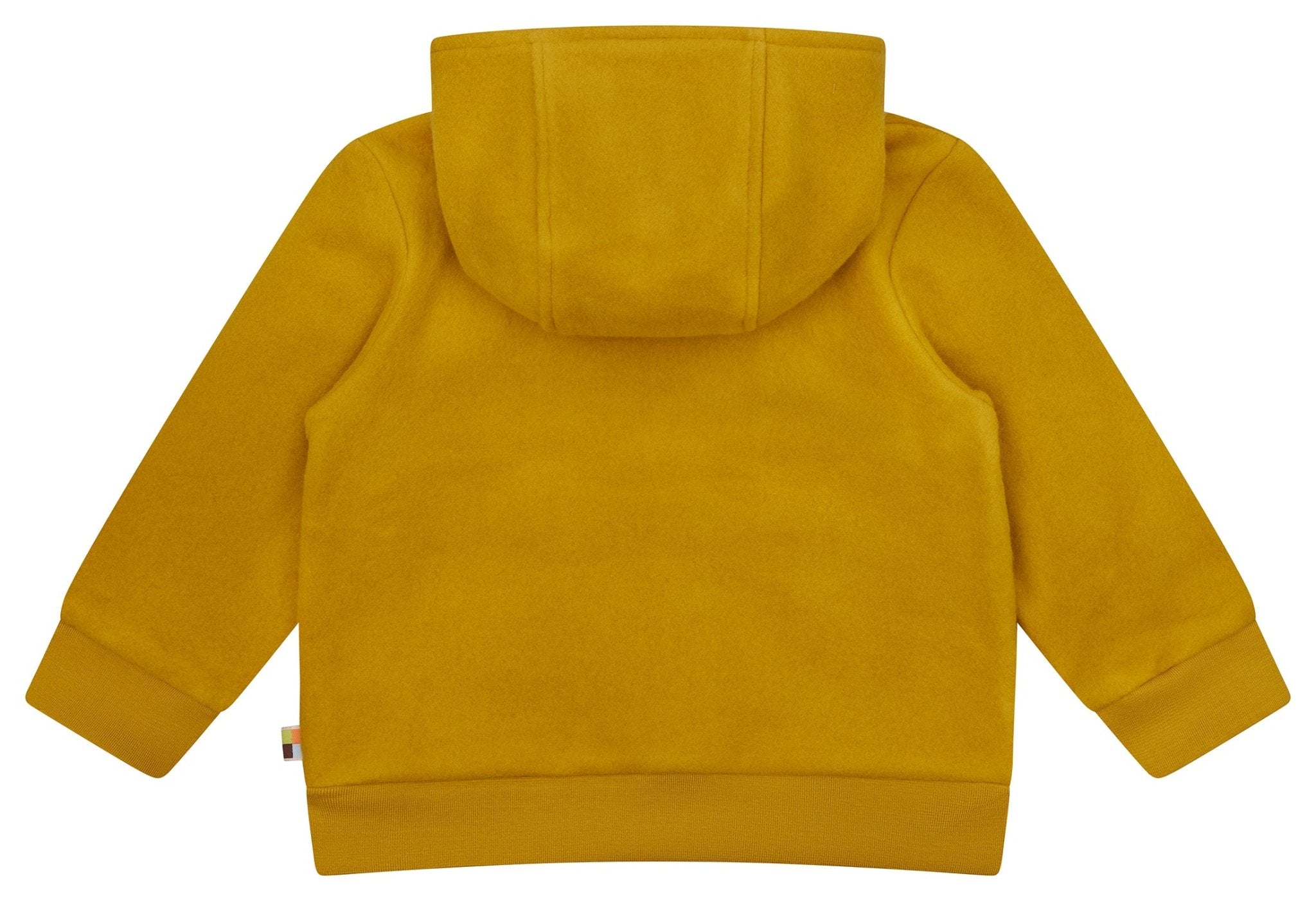loud-proud-classics-baumwoll-fleece-jacke-curry-kapuze image 2