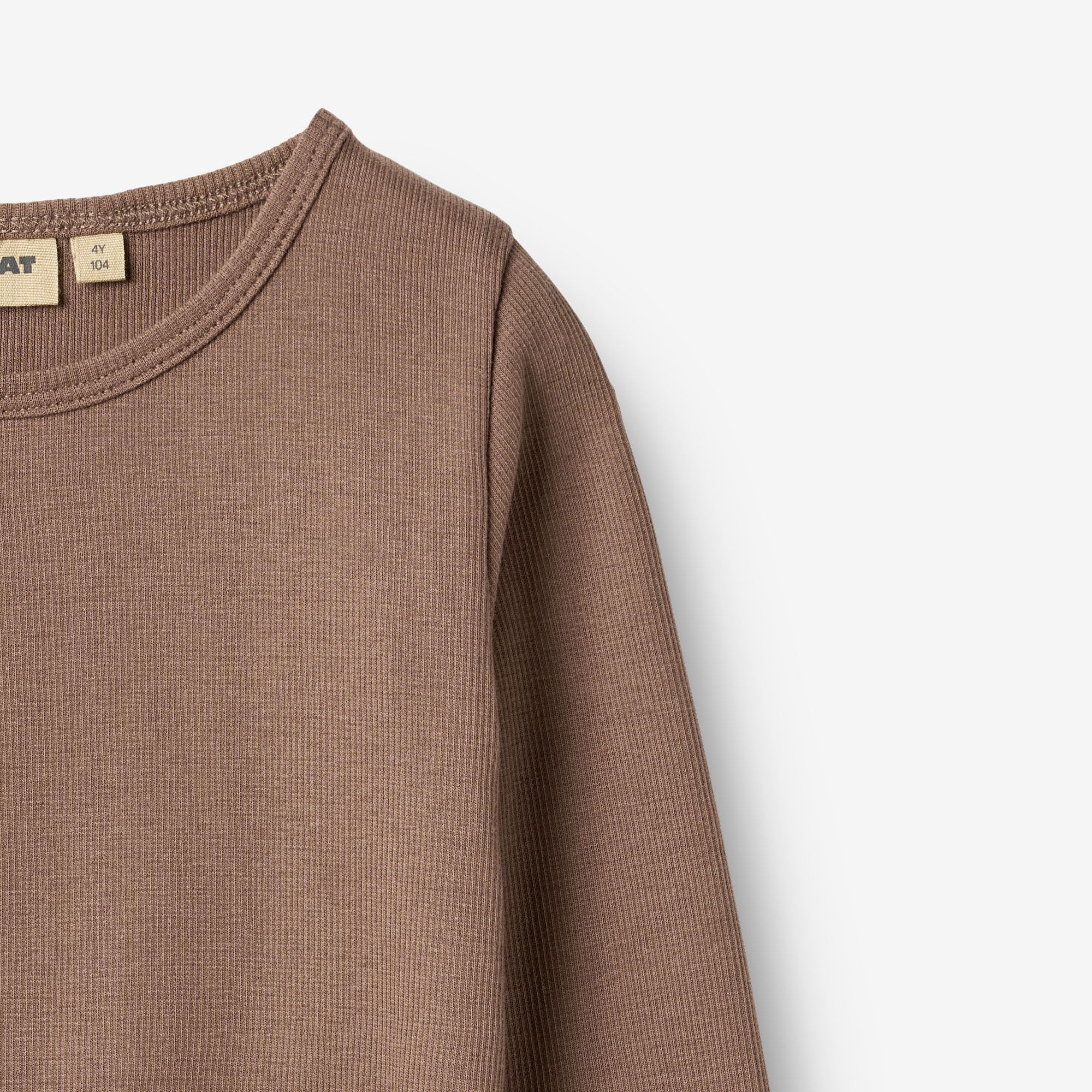 wheat-clothing-ida-langarmshirt-toffee-brown-bio-jersey-92-152 image 3