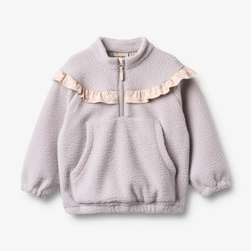 wheat-rayao-fleece-anorak-recycelt-lavender-rain image 1