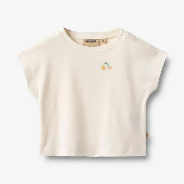 wheat-signe-t-shirt-ivory-kurzarm-bio-baumwolle-baby image 1