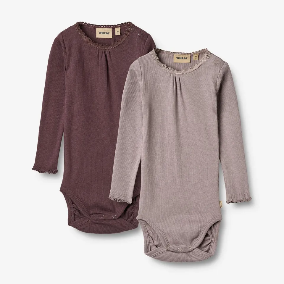 wheat-lotta-2-rib-body-l-s-purple-fudge-bio-baumwolle image 1