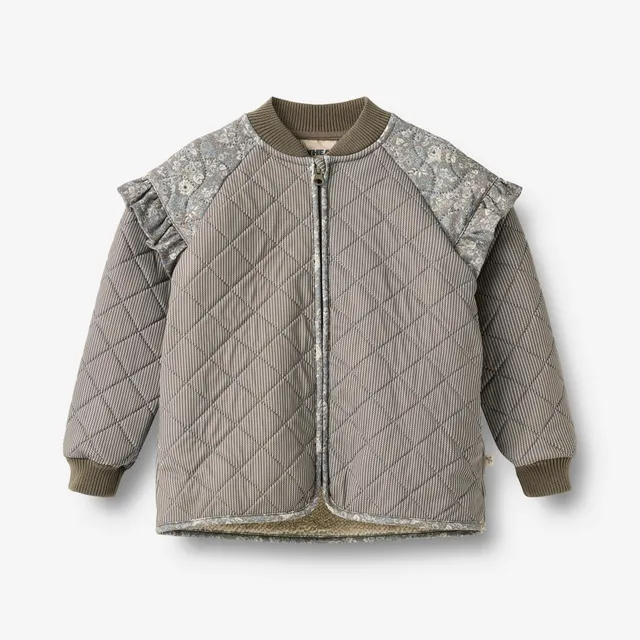 wheat-ellas-thermo-jacke-brown-stripe-wattiert image 1