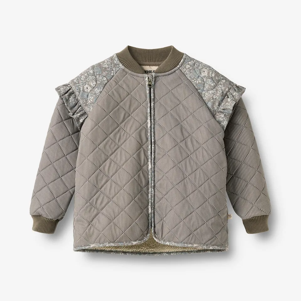 wheat-ellas-thermo-jacke-brown-stripe-wattiert image 1