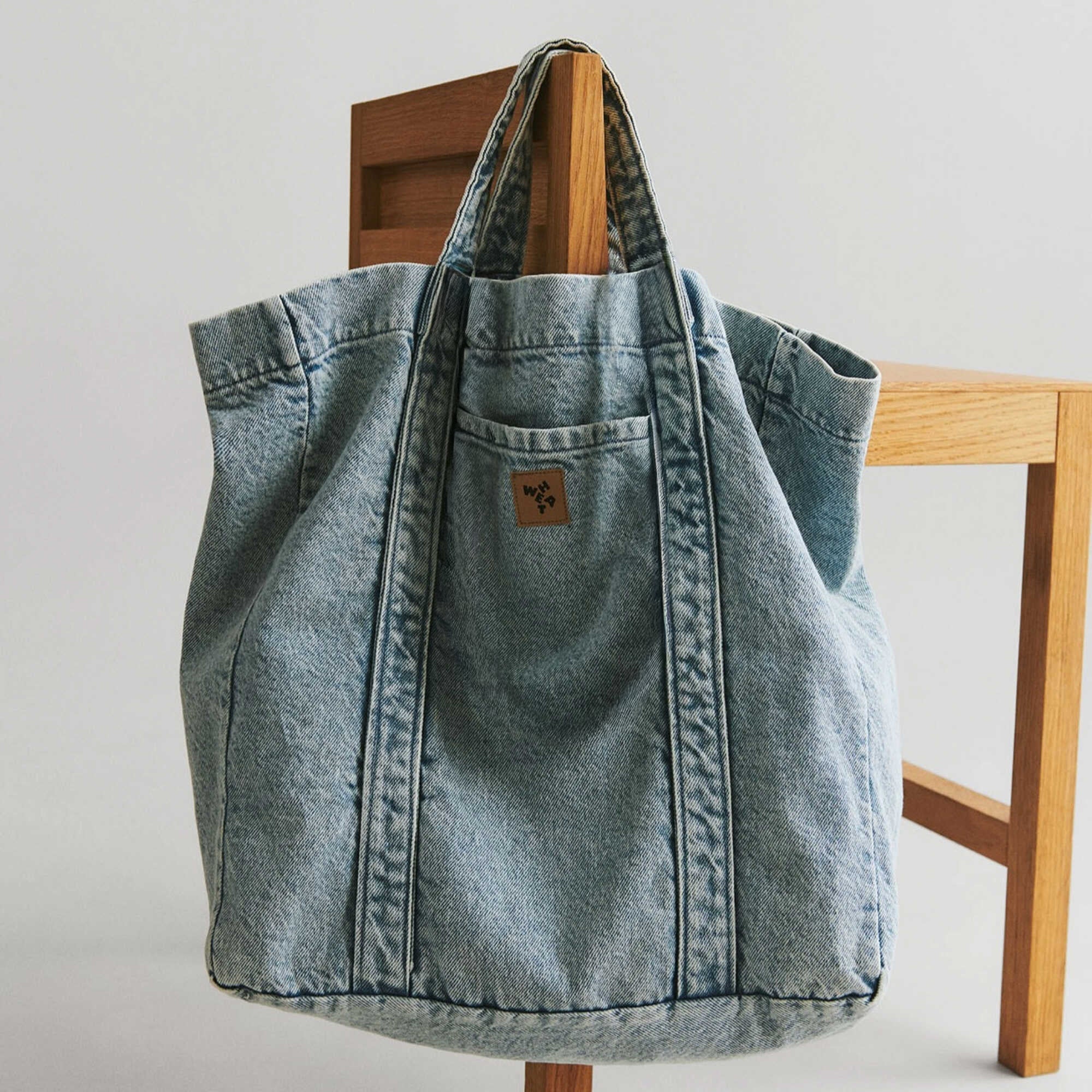 wheat-noel-shopper-light-blue-kinder-denim-bio-baumwolle image 1