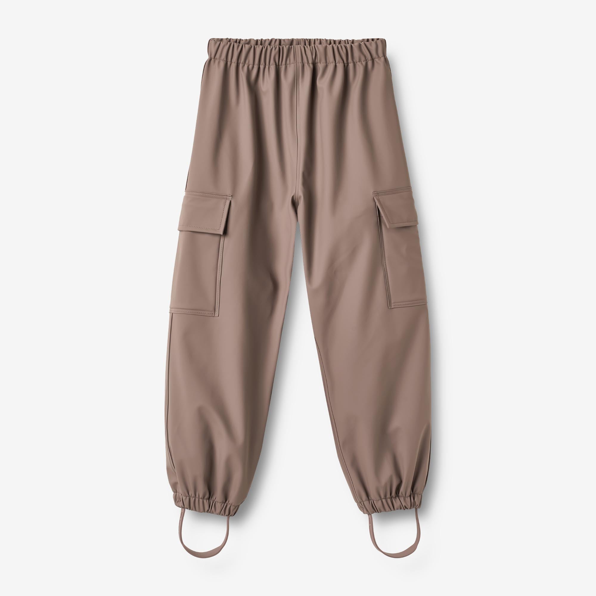 wheat-groa-regenhose-plum-truffle-wasserdicht image 1