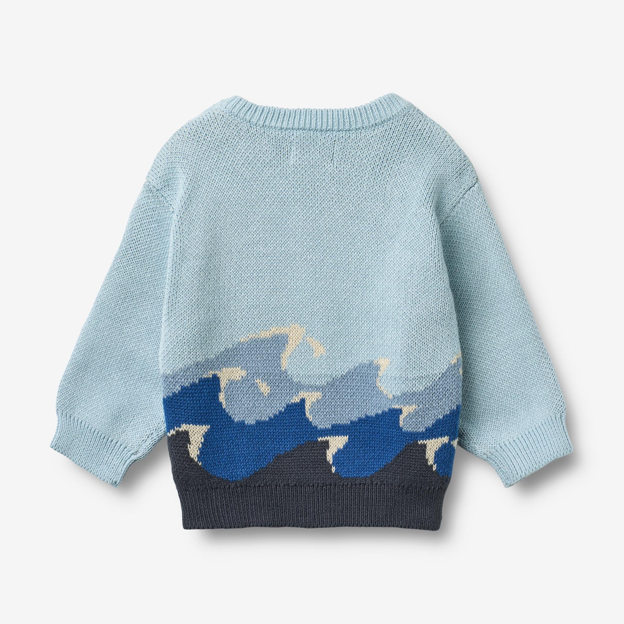 wheat-knud-jacquard-pullover-summer-sky-bio-baumwolle-baby image 2